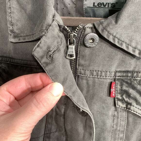 Levi’s Women’s Jacket Gray/ Brown Size M - Picture 3 of 7
